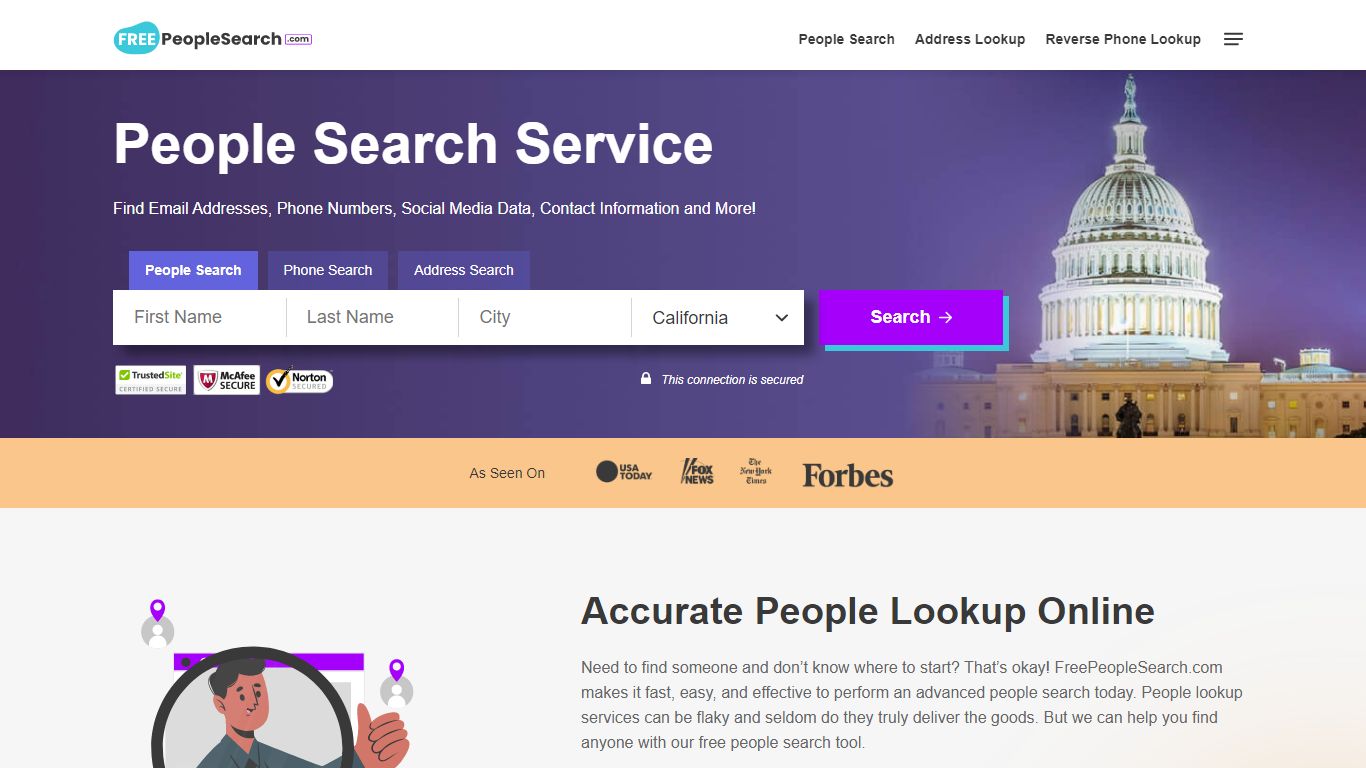 People Search Service - 100% Free Online People Finder & People Lookup